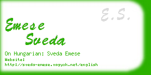 emese sveda business card